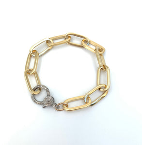 Kinney Chain with Diamond Clasp