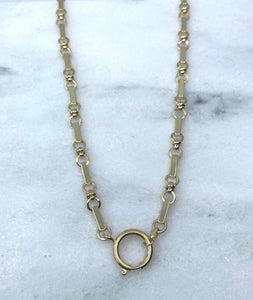 Fancy Gold Chain with Spring Clasp